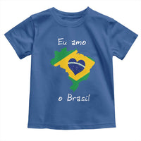 Eu Amo O Brasil Flag Map Toddler T Shirt I Love Brazil Patriotic Heart Brazilian Pride