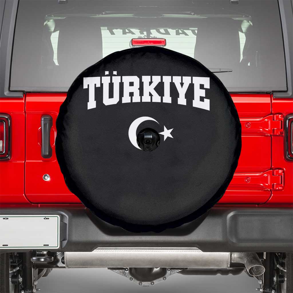 Vintage Proud Türkiye Flag Crescent and Star Spare Tire Cover Patriotic Turkish Turkey Heritage Pride