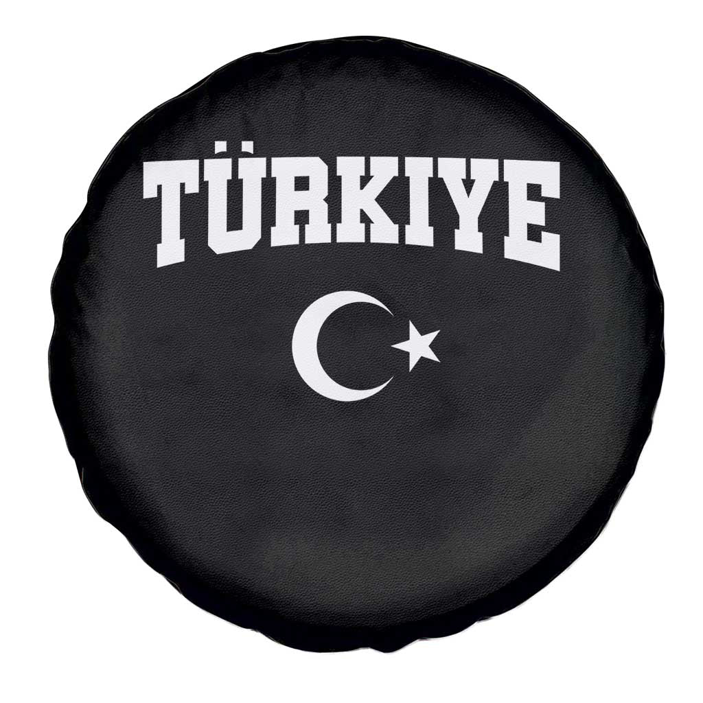 Vintage Proud Türkiye Flag Crescent and Star Spare Tire Cover Patriotic Turkish Turkey Heritage Pride