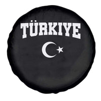 Vintage Proud Türkiye Flag Crescent and Star Spare Tire Cover Patriotic Turkish Turkey Heritage Pride