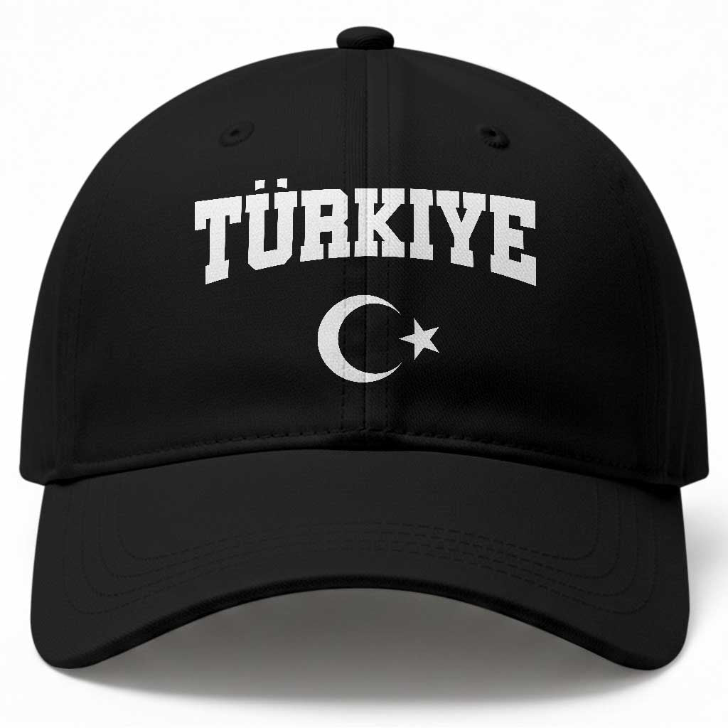 Vintage Proud Türkiye Flag Crescent and Star Baseball Cap Patriotic Turkish Turkey Heritage Pride
