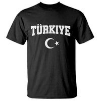 Vintage Proud Türkiye Flag Crescent and Star T Shirt Patriotic Turkish Turkey Heritage Pride
