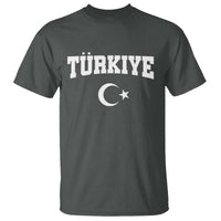 Vintage Proud Türkiye Flag Crescent and Star T Shirt Patriotic Turkish Turkey Heritage Pride