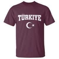 Vintage Proud Türkiye Flag Crescent and Star T Shirt Patriotic Turkish Turkey Heritage Pride