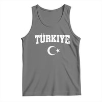 Vintage Proud Türkiye Flag Crescent and Star Tank Top Patriotic Turkish Turkey Heritage Pride