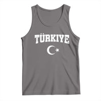Vintage Proud Türkiye Flag Crescent and Star Tank Top Patriotic Turkish Turkey Heritage Pride