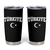 Vintage Proud Türkiye Flag Crescent and Star Tumbler Cup Patriotic Turkish Turkey Heritage Pride