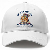 Queef Queen Its Not A Fart Royal Cat Baseball Cap Funny Adult Humor Gag Graphic