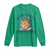 Queef Queen Its Not A Fart Royal Cat Long Sleeve Shirt Funny Adult Humor Gag Graphic