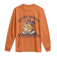 Queef Queen Its Not A Fart Royal Cat Long Sleeve Shirt Funny Adult Humor Gag Graphic