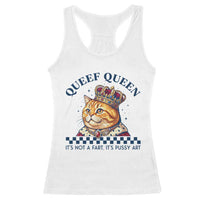 Queef Queen Its Not A Fart Royal Cat Racerback Tank Top Funny Adult Humor Gag Graphic