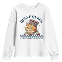 Queef Queen Its Not A Fart Royal Cat Youth Sweatshirt Funny Adult Humor Gag Graphic