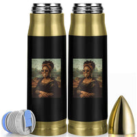 Modern Black Mona Lisa Headwrap Sunglasses Parody Bullet Tumbler Trendy Urban Fine Art Portrait Graphic