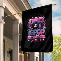 Dad Of The KPop Birthday Girl Glossy Balloon Music Lover Garden Flag Cute Family Matching Party Graphic