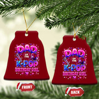 Dad Of The KPop Birthday Girl Glossy Balloon Music Lover Ceramic Ornament Cute Family Matching Party Graphic
