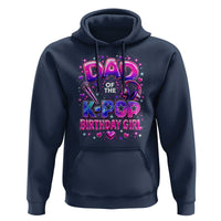 Dad Of The KPop Birthday Girl Glossy Balloon Music Lover Hoodie Cute Family Matching Party Graphic