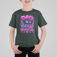 Dad Of The KPop Birthday Girl Glossy Balloon Music Lover T Shirt For Kid Cute Family Matching Party Graphic