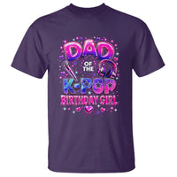 Dad Of The KPop Birthday Girl Glossy Balloon Music Lover T Shirt Cute Family Matching Party Graphic
