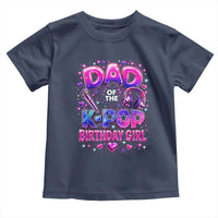 Dad Of The KPop Birthday Girl Glossy Balloon Music Lover Toddler T Shirt Cute Family Matching Party Graphic
