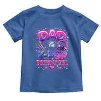Dad Of The KPop Birthday Girl Glossy Balloon Music Lover Toddler T Shirt Cute Family Matching Party Graphic