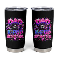 Dad Of The KPop Birthday Girl Glossy Balloon Music Lover Tumbler Cup Cute Family Matching Party Graphic