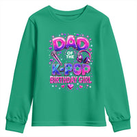 Dad Of The KPop Birthday Girl Glossy Balloon Music Lover Youth Sweatshirt Cute Family Matching Party Graphic