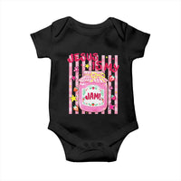 Cute Christian Faith Preppy Graphic Baby Onesie Jesus Is My Jam Strawberry Fruit Jar