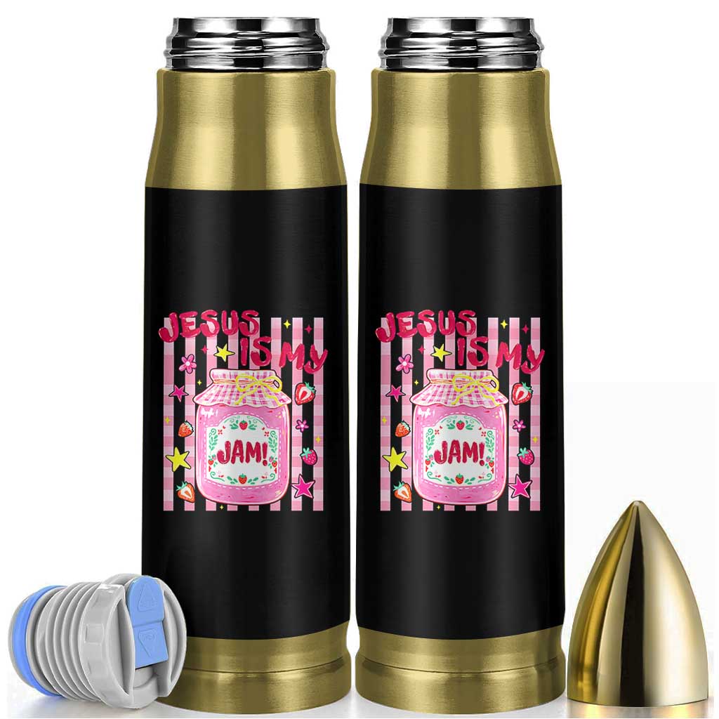Cute Christian Faith Preppy Graphic Bullet Tumbler Jesus Is My Jam Strawberry Fruit Jar