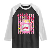 Cute Christian Faith Preppy Graphic Raglan Shirt Jesus Is My Jam Strawberry Fruit Jar