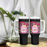 Cute Christian Faith Preppy Graphic Tumbler With Handle Jesus Is My Jam Strawberry Fruit Jar