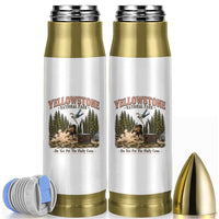 Do Not Pet The Fluffy Cows Yellowstone National Park Bullet Tumbler Funny Vintage Bison Tourist Attack Graphic