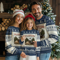 Do Not Pet The Fluffy Cows Yellowstone National Park Ugly Christmas Sweater Funny Vintage Bison Tourist Attack Graphic