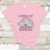 Fantasy Football T Shirt Unicorn Rainbow Funny Loser I Suck At - Wonder Print Shop
