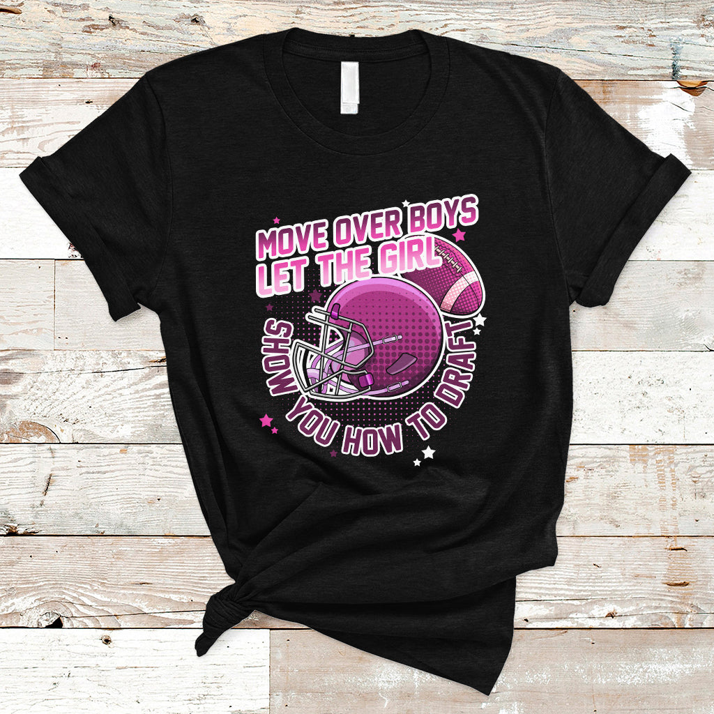 Fantasy Football T Shirt Move Over Boys Girls Draft Party Women - Wonder Print Shop