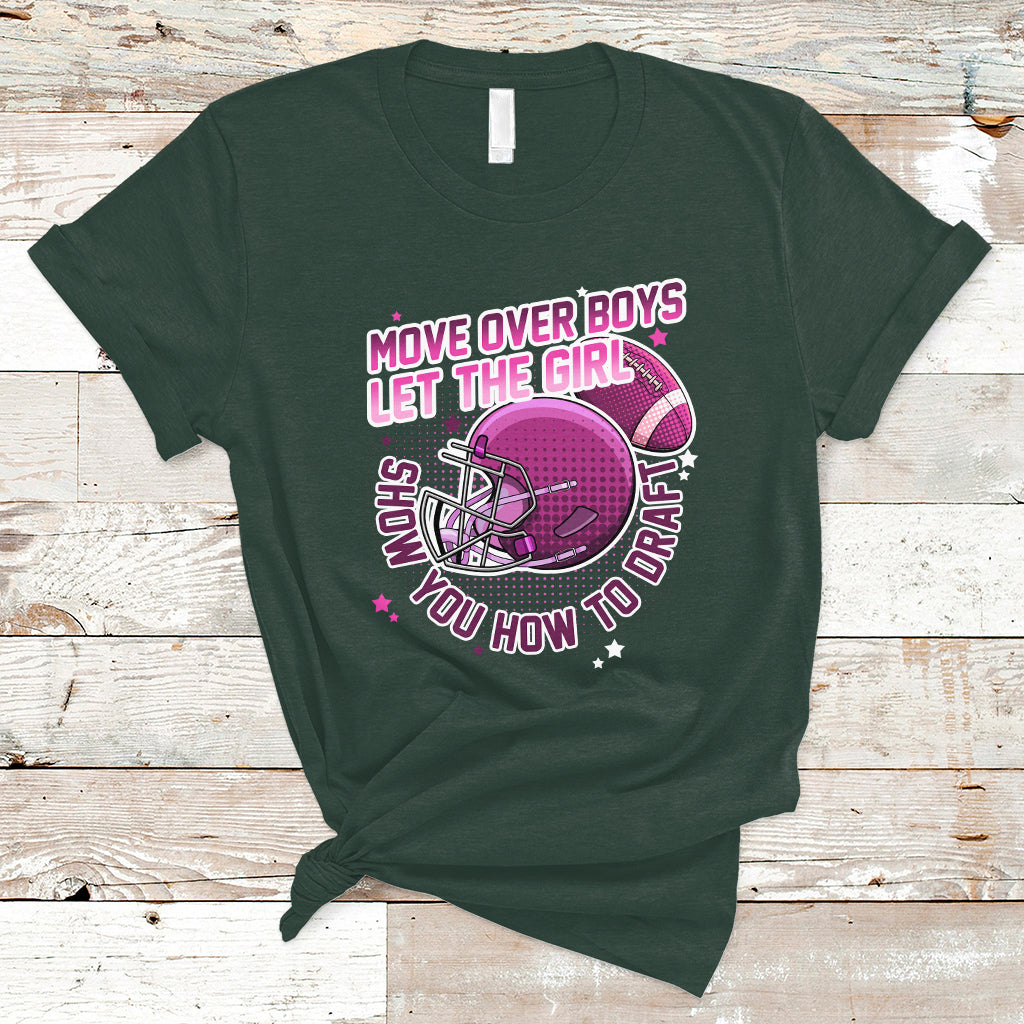 Fantasy Football T Shirt Move Over Boys Girls Draft Party Women - Wonder Print Shop