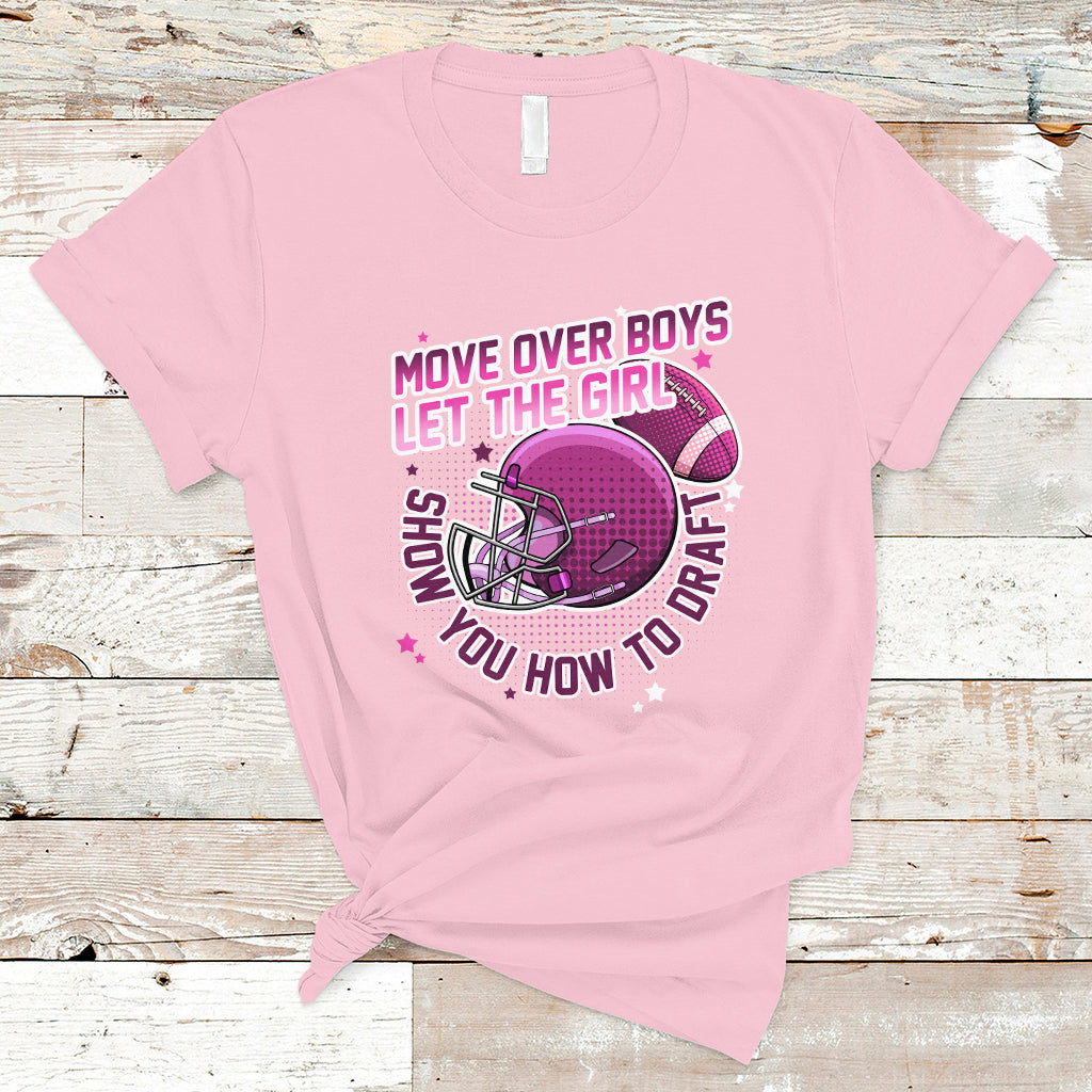 Fantasy Football T Shirt Move Over Boys Girls Draft Party Women - Wonder Print Shop