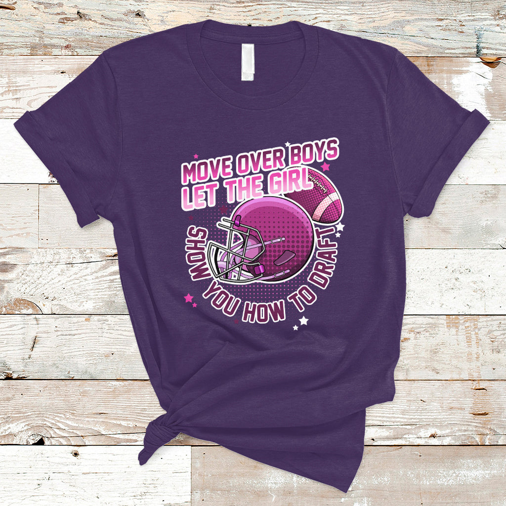 Fantasy Football T Shirt Move Over Boys Girls Draft Party Women - Wonder Print Shop