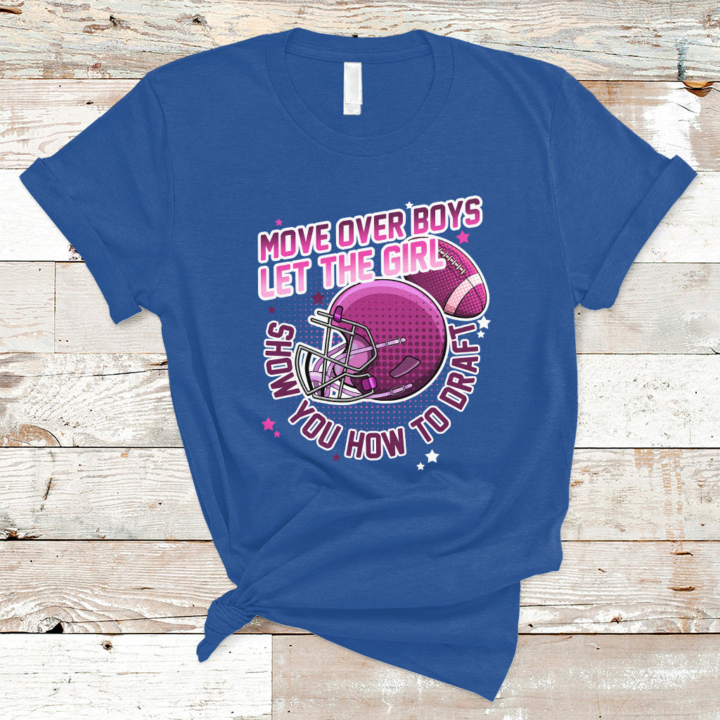 Fantasy Football T Shirt Move Over Boys Girls Draft Party Women - Wonder Print Shop