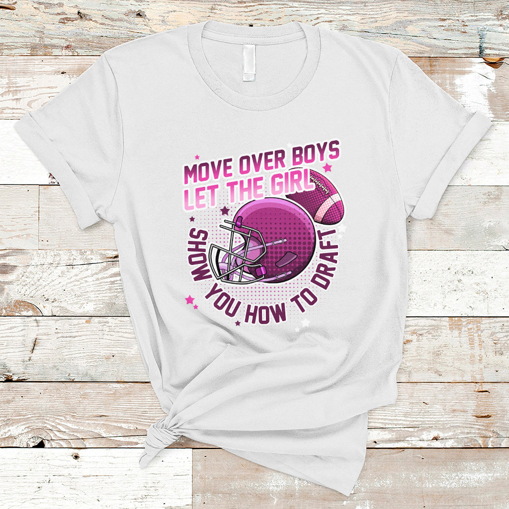 Fantasy Football T Shirt Move Over Boys Girls Draft Party Women - Wonder Print Shop