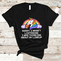 Funny Fantasy Football T Shirt I Wasn't Listening Think About Lineup - Wonder Print Shop