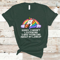 Funny Fantasy Football T Shirt I Wasn't Listening Think About Lineup - Wonder Print Shop