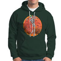 Golfing Skeleton Hoodie Funny Golf Skeleton Golf Lover Golfer Halloween Costume - Wonder Print Shop
