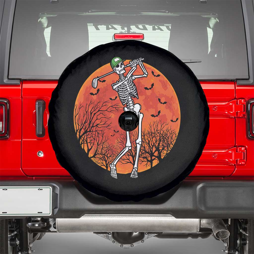 Golfing Skeleton Spare Tire Cover Funny Golf Skeleton Golf Lover Golfer Halloween Costume
