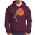 Basketball Skeleton Hoodie Halloween Basketball Lover Scary Night - Wonder Print Shop