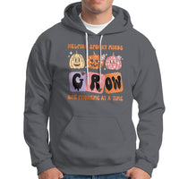 Halloween Reading Hoodie Helping Spooky Minds Grow One Phoneme Dyslexia Pumpkin - Wonder Print Shop