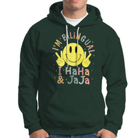 Funny Bilingual Hoodie Spanish Teacher Maestra I'm BilingualI Haha and Jaja Hispanic Heritage Month - Wonder Print Shop