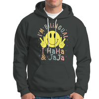Funny Bilingual Hoodie Spanish Teacher Maestra I'm BilingualI Haha and Jaja Hispanic Heritage Month - Wonder Print Shop