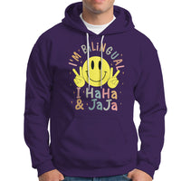 Funny Bilingual Hoodie Spanish Teacher Maestra I'm BilingualI Haha and Jaja Hispanic Heritage Month - Wonder Print Shop