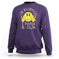 Funny Bilingual Sweatshirt Spanish Teacher Maestra I'm BilingualI Haha and Jaja Hispanic Heritage Month - Wonder Print Shop