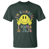 Funny Bilingual T Shirt Spanish Teacher Maestra I'm BilingualI Haha and Jaja Hispanic Heritage Month - Wonder Print Shop